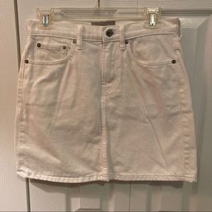 Everlane White Denim Skirt